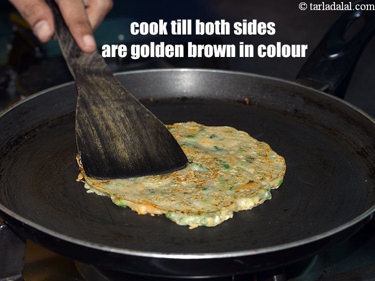 Step 22 – Cook till both sides are golden brown in colour.
