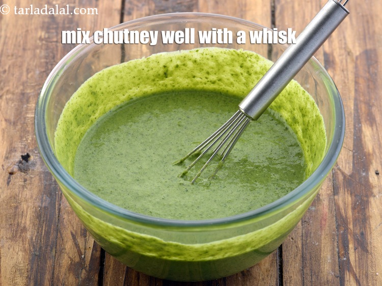 Step 23 – Mix&nbsp;chutney&nbsp;well with a whisk till completely incorporated.