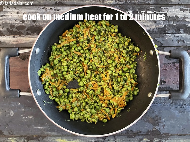 Step 32 – Cook on a medium flame for 1 to 2 minutes, while stirring occasionally. Keep aside.