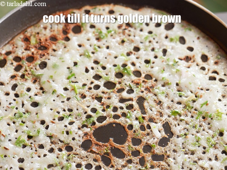 Step 23 – Cook it on a high flame till it turns golden brown in colour from one …