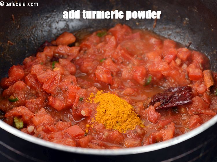 Step 23 – Add &frac14; tsp <a href="https://www.tarladalal.com/glossary-turmeric-powder-haldi-645i">turmeric powder (haldi)</a>.&nbsp;