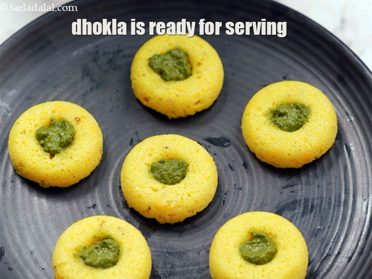 Step 23 – Repeat steps to make more dhoklas.
