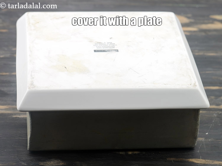 Step 31 – Cover it with a plate.