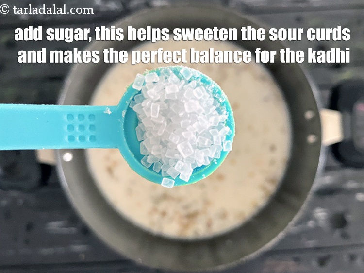 Step 26 – <p>Add 1/2 tsp sugar. <i><u>This helps sweeten the sour curds and form the perfect balance …