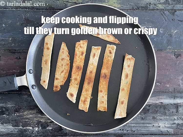 Step 24 – Keep cooking and flipping till they turn crisp and golden brown in colour from both …