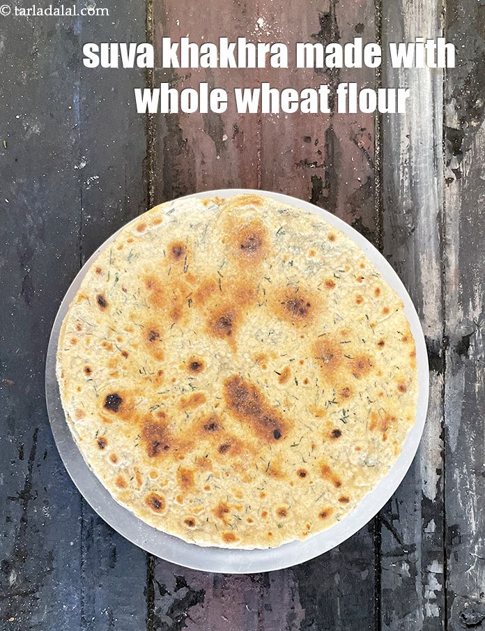 Step 25 – Serve&nbsp;<strong>dill khakhra | suva khakhra made with whole wheat flour&nbsp;| healthy&nbsp;dill khakhra |</strong>&nbsp;as a healthy …