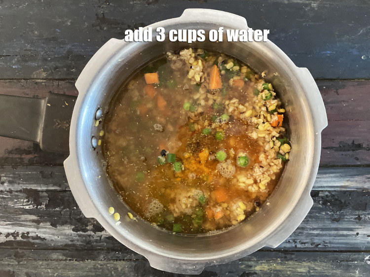 Step 39 – Add&nbsp;3 cups of water.