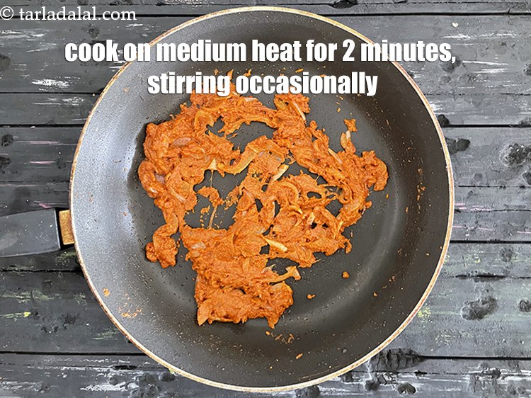 Step 31 – Cook on a medium flame for 2 minutes, while stirring occasionally.