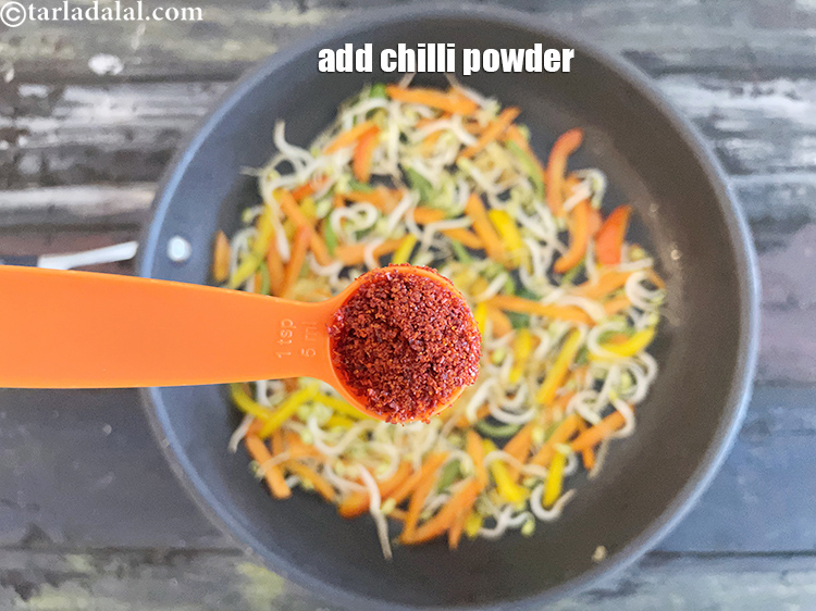 Step 23 – Add&nbsp;<meta charset="UTF-8" />1 tsp&nbsp;<a href="glossary-chilli-powder-red-chilli-powder-339i">chilli powder</a>.