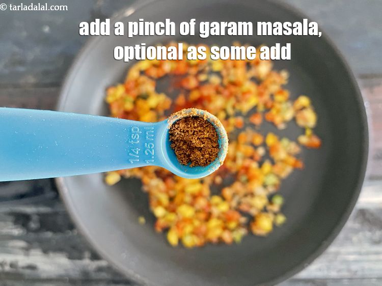 Step 24 – Add a pinch of garam masala. (optional )