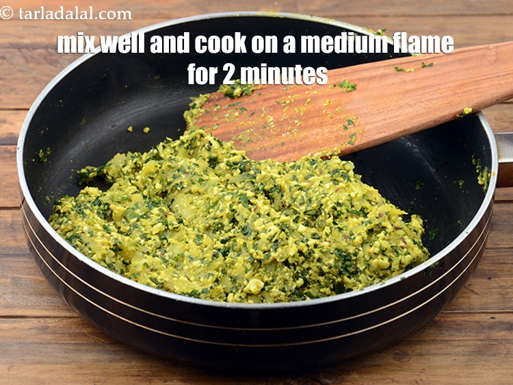 Step 24 – Mix well and cook on a medium flame for 2 minutes, while stirring occasionally.