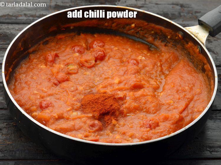 Step 24 – Add 1 tsp&nbsp;<a href="https://www.tarladalal.com/glossary-chilli-powder-red-chilli-powder-339i">chilli powder</a>