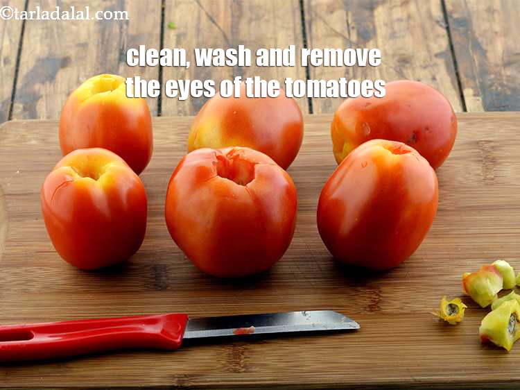 Step 23 – For the&nbsp;<strong>Pizza Sauce</strong>, clean, wash and remove the eyes of the tomatoes. You do not …