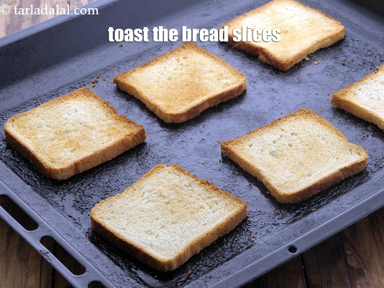 Step 22 – Toast the bread slices in a pre-heated oven at 200&deg;C (400&deg;F) for 10 minutes. Alternatively, …