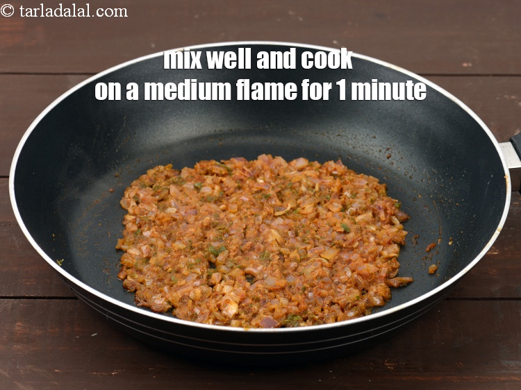 Step 25 – Mix well and cook on a medium flame for 1 minute.