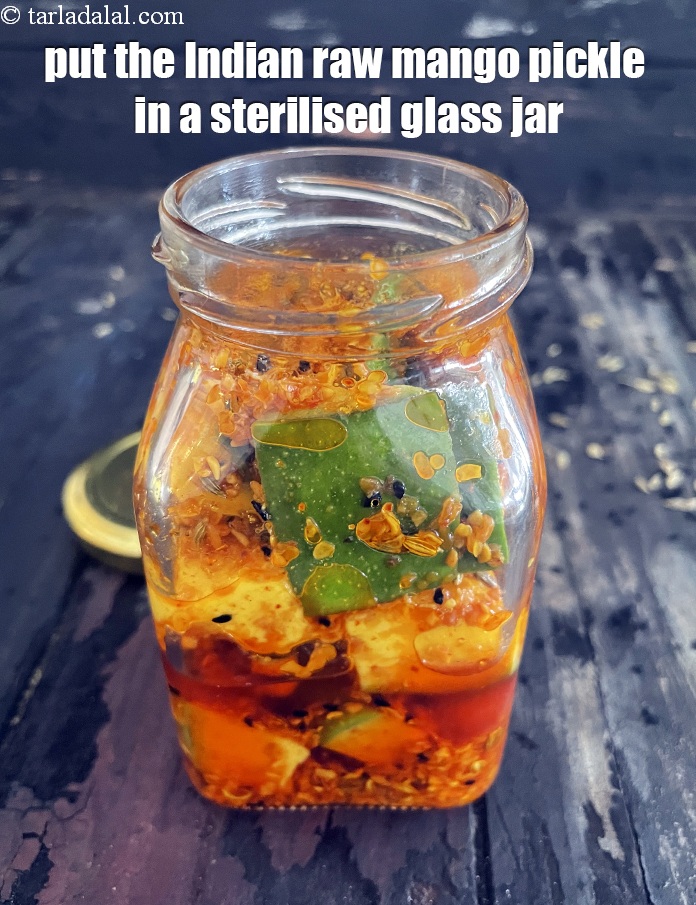Step 31 – Put the <strong>spicy mango pickle | aam ka achar | Punjabi mango pickle with mustard …