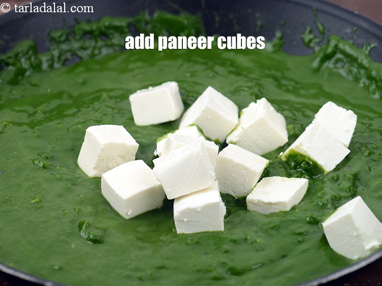 Step 23 – Add 1 &frac12; cups <a href="https://www.tarladalal.com/glossary-paneer-cubes-cottage-cheese-cubes-1002i">paneer (cottage cheese) cubes</a>.