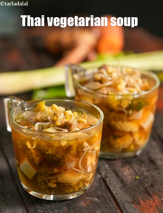 Step 27 – Serve <meta charset="UTF-8" /><strong>Thai vegetable soup | Thai vegetarian soup |</strong>&nbsp;<strong>healthy</strong>&nbsp;<strong>Thai vegetable soup made with …