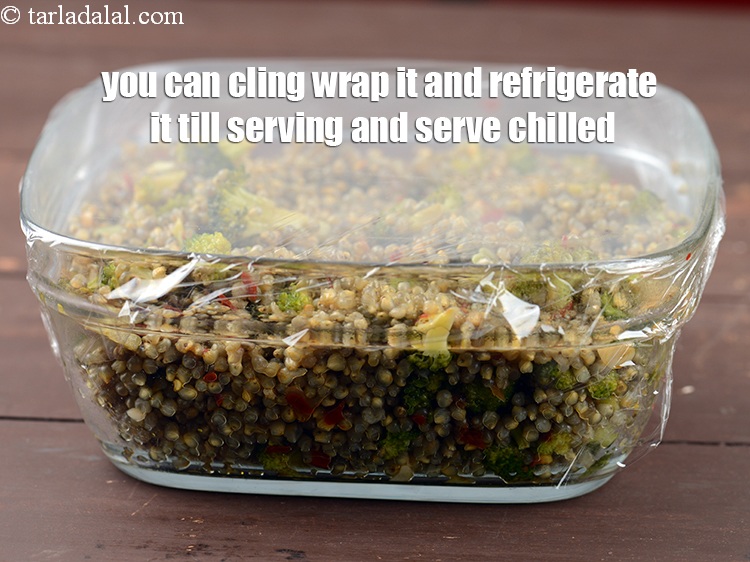 Step 30 – You can cling wrap it and refrigerate it till serving and serve chilled.&nbsp;