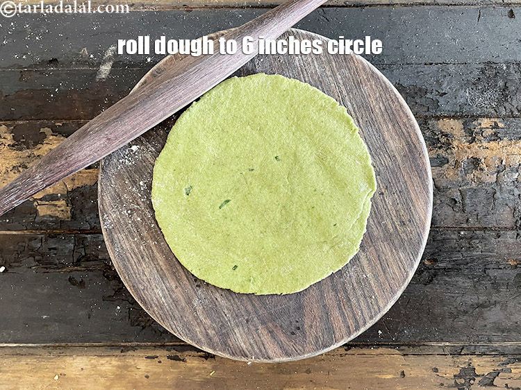 Step 42 – <meta charset="UTF-8" />Roll out a portion of the dough into a 150 mm. (6&rdquo;) diameter …
