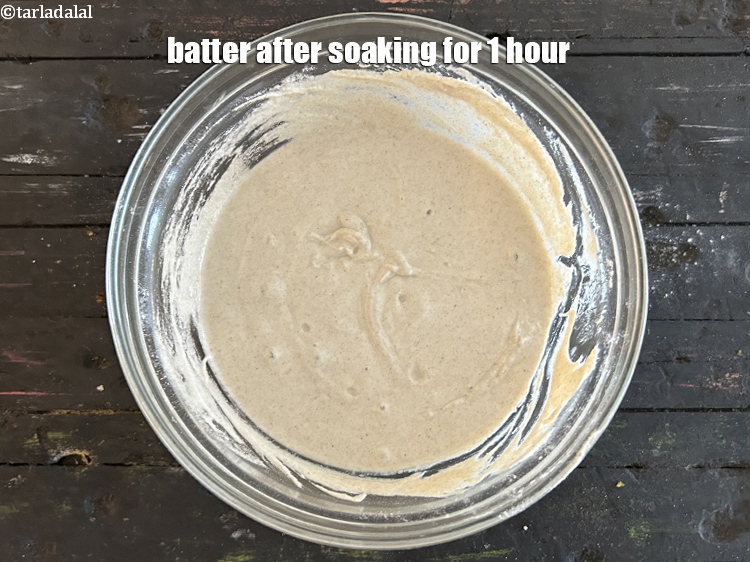 Step 24 – Batter after soaking for 1 hour.