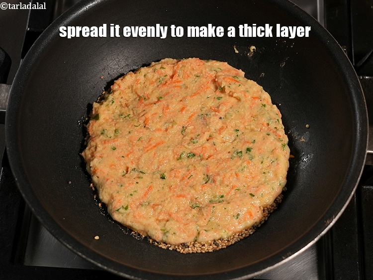 Step 31 – Spread it evenly to make a thick layer.