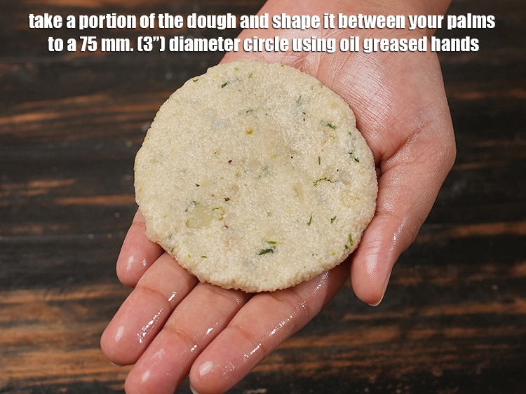 Step 25 – <meta charset="UTF-8" /> Take a portion of the dough and shape it between your palms …
