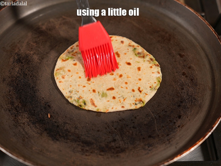 Step 25 – Using a little oil.