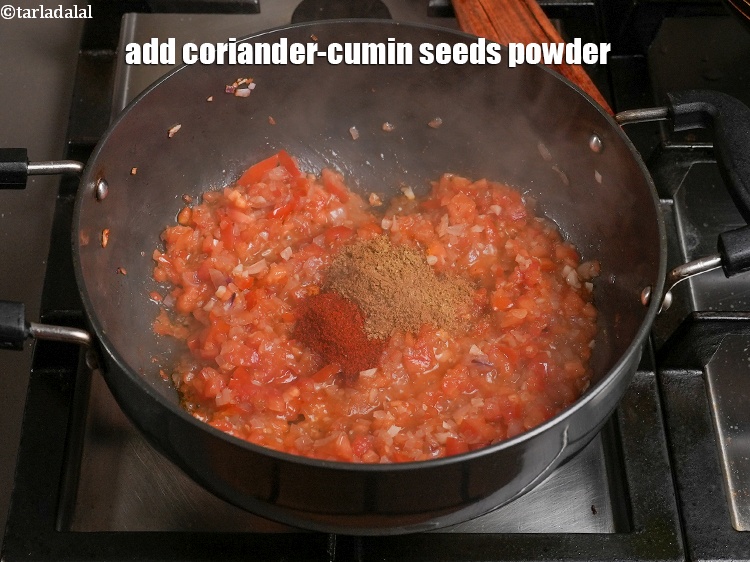 Step 24 – <p>Add 2 tsp <a href="https://www.tarladalal.com/glossary-coriander-cumin-seeds-powder-dhania-jeera-powder-375i">coriander-cumin seeds (dhania-jeera) powder</a>.&nbsp;</p>
