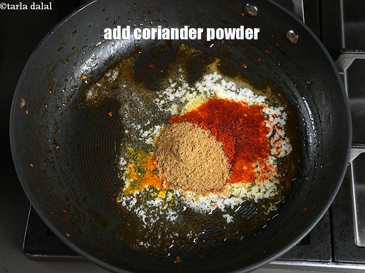 Step 24 – Add 2 tsp coriander powder.