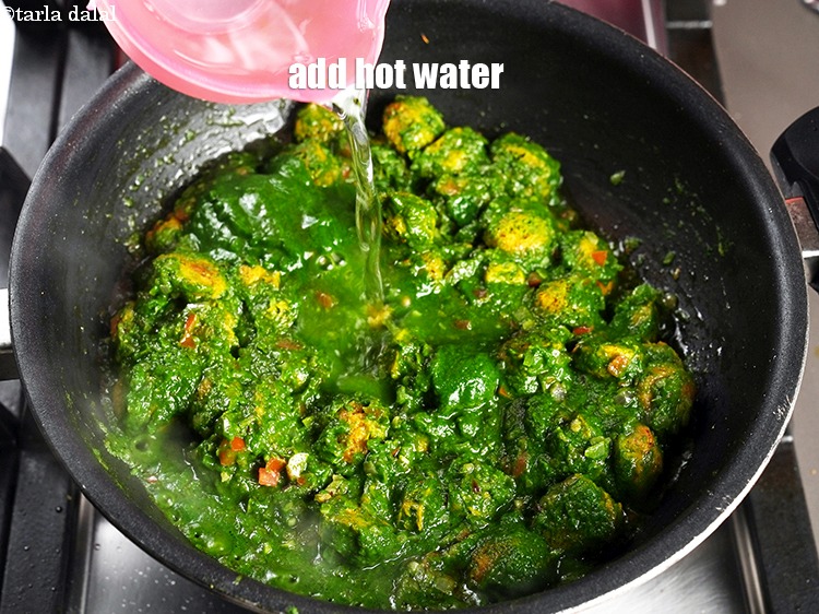 Step 29 – Add 1 cup hot water.