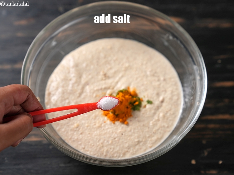Step 24 – Add 1/8 tsp salt.