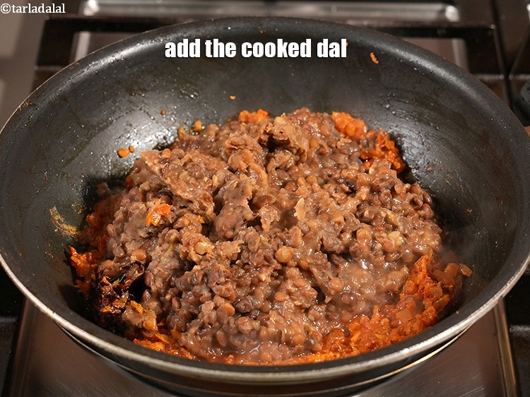 Step 24 – Add the cooked dal.