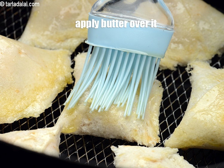 Step 24 – Apply little butter evenly over it.