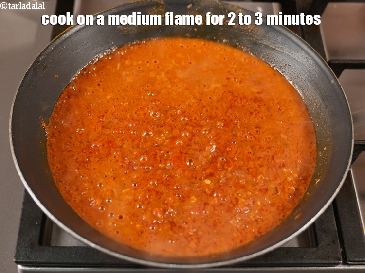 Step 24 – Cook on a medium flame for 2 to 3 minutes.
