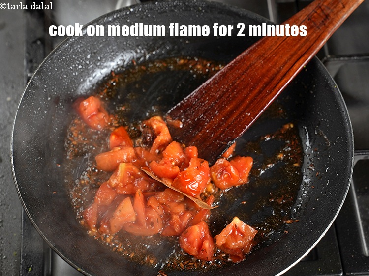 Step 24 – Mash and cook on medium flame for 2 minutes.