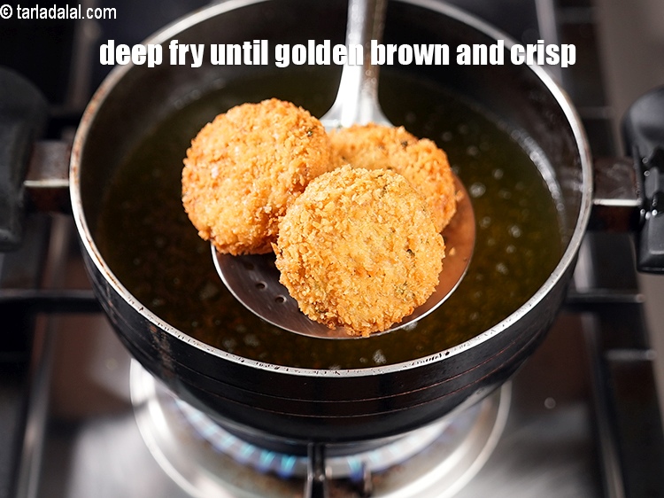 Step 24 – Deep fry them until golden brown and crisp.