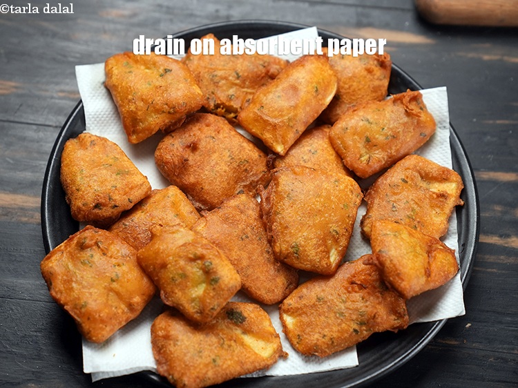 Step 25 – Drain on absorbent paper.