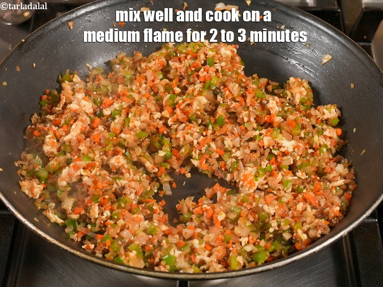 Step 24 – Mix well and cook on a medium flame for 2 to 3 minutes.