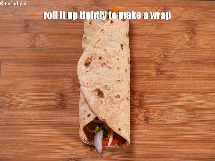 Step 24 – Roll it up tightly to make a wrap.
