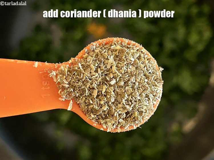 Step 35 – Add&nbsp;<meta charset="UTF-8" />1&nbsp;tbsp&nbsp;<a href="glossary-coriander-powder-dhania-powder-370i">coriander (dhania) powder</a>.