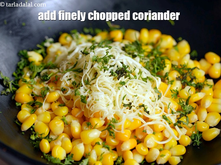 Step 33 – Add 1 tsp finely chopped coriander.