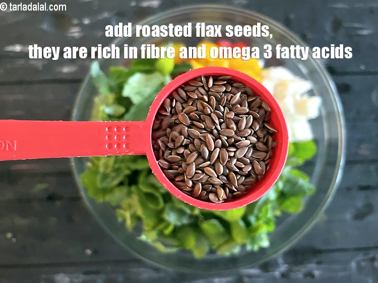 Step 28 – Add&nbsp;<meta charset="UTF-8" />1 tsp&nbsp;roasted&nbsp;<a href="glossary-flax-seeds-alsi-alsi-seeds-alsi-ke-beej-1598i">flax seeds</a>.