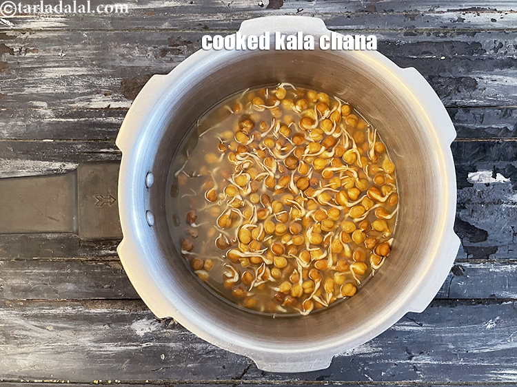 Step 32 – Allow the steam to escape before opening the lid. This is what the cooked kala …