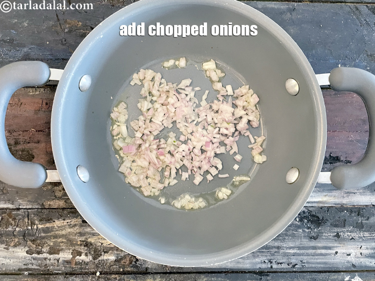 Step 24 – Add&nbsp;<meta charset="UTF-8" />1/4 cup&nbsp;finely&nbsp;<a href="glossary-chopped-onions-722i">chopped onions</a>.