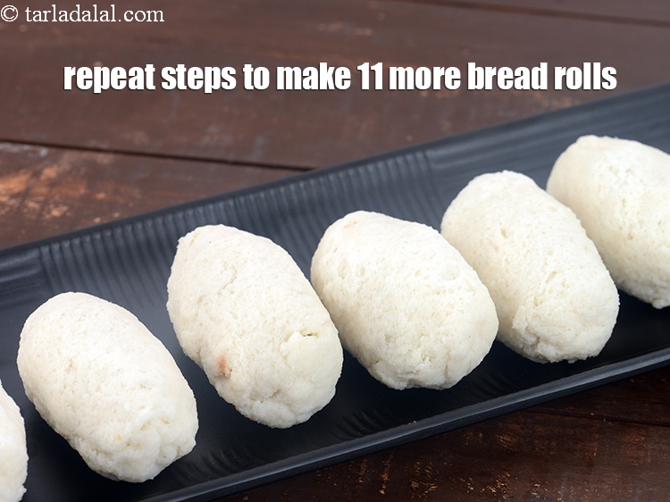 Step 24 – Repeat steps to make 11 more bread rolls.