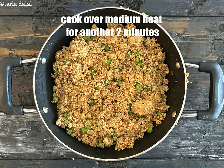 Step 28 – Cook <strong>paneer matar kodri | healthy paneer varagu pulao | foxtail millet Indian cottage cheese&nbsp;rice …