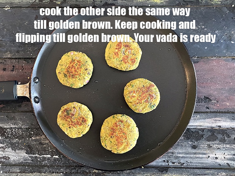 Step 30 – Cook the other side the same way till golden brown in colour. Keep cooking and …