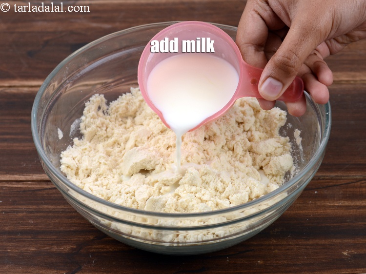 Step 26 – Add 1/2 cup milk.