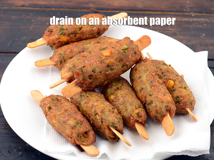 Step 23 – Drain on an absorbent paper.